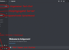Startbildschirm Discord