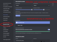 Einstellungen Discord