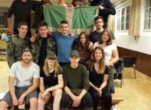 Gruppenfoto mit der Lagerleitung, der KJ St. Heinrich und uns.