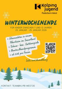 Winterwochenende 2026 – Anmeldung ab sofort geöffnet