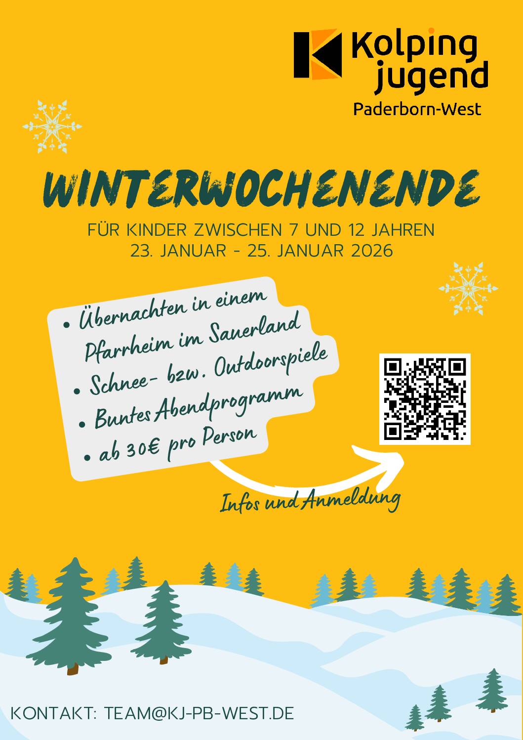 Winterwochenende 2026 – Anmeldung ab sofort geöffnet